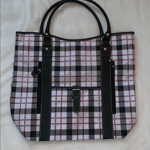 Plaid tote